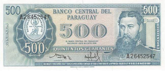 500 Guaranies p206-3 1982